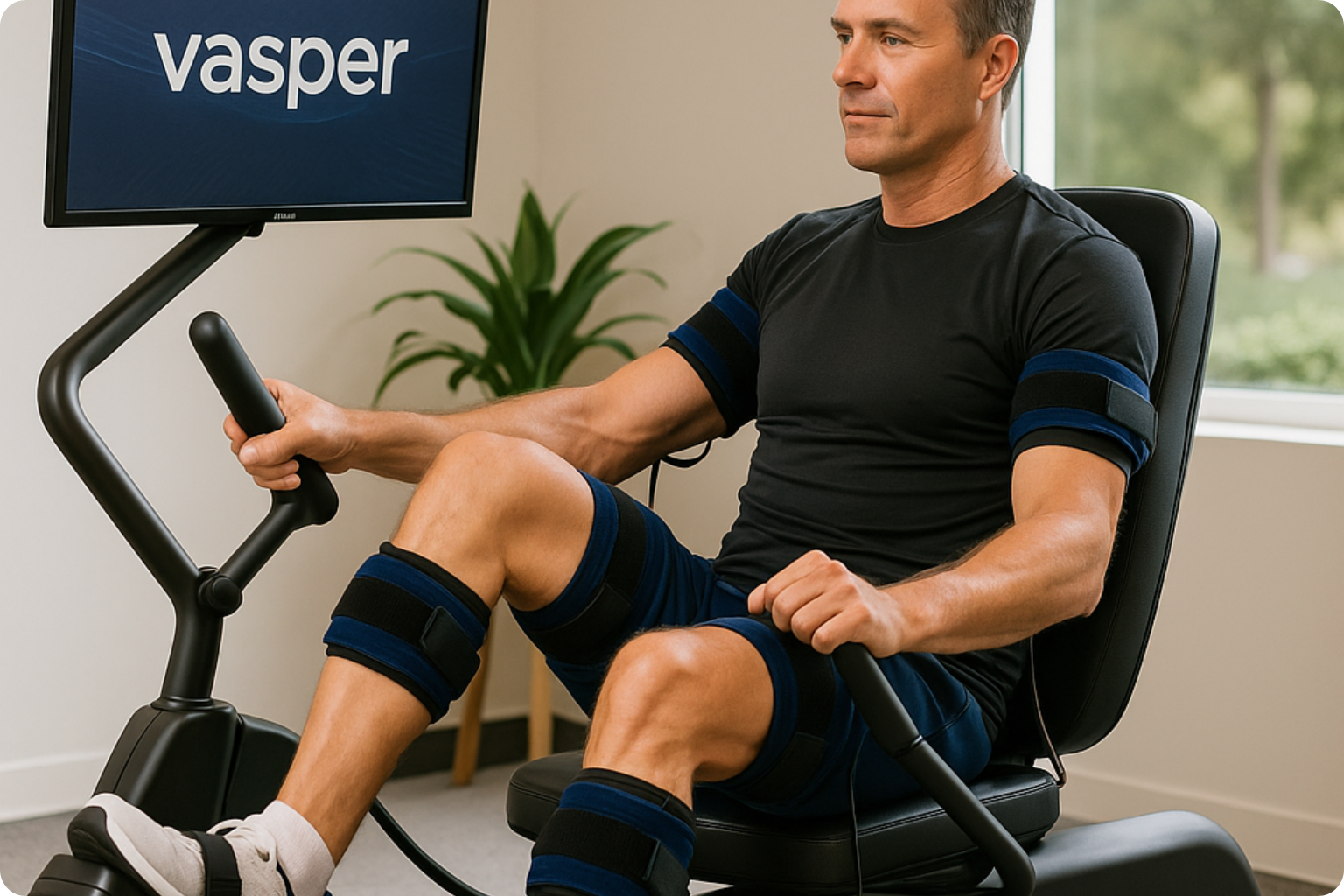 Client undergoing Vasper Therapy in Sarasota wellness clinic