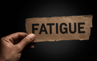 Exhausted mother with hypothyroid symptoms and anxiety experiencing daytime fatigue in Bradenton Florida