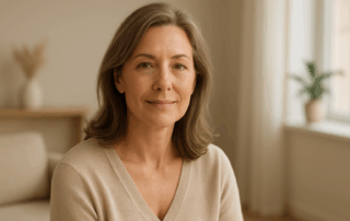 Women over 50 stress support practicing meditation in Lakewood Ranch