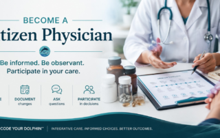 Patient reviewing medications and health information to improve medication safety and participate actively in healthcare decisions